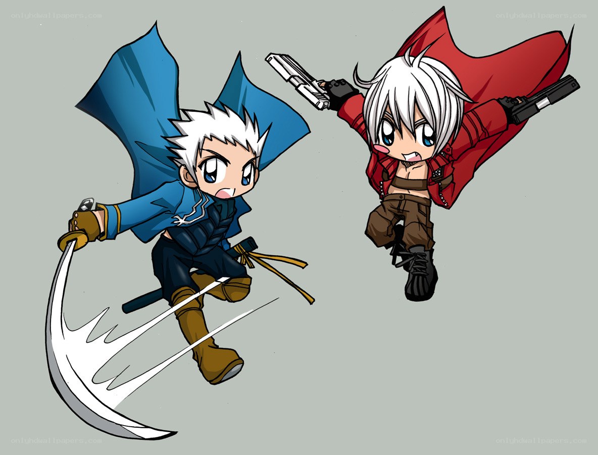 Chibi Dante and Vergil