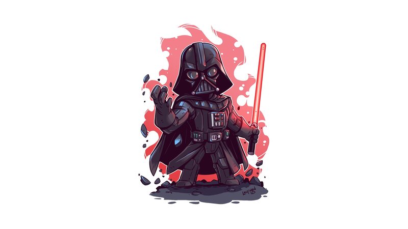 Chibi Darth Vader — Black