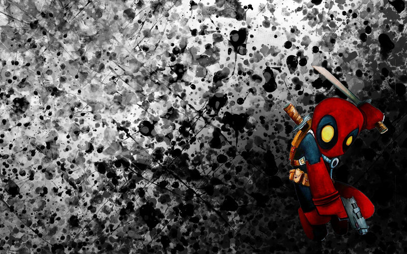 Chibi Deadpool Character — Red, Chaotic