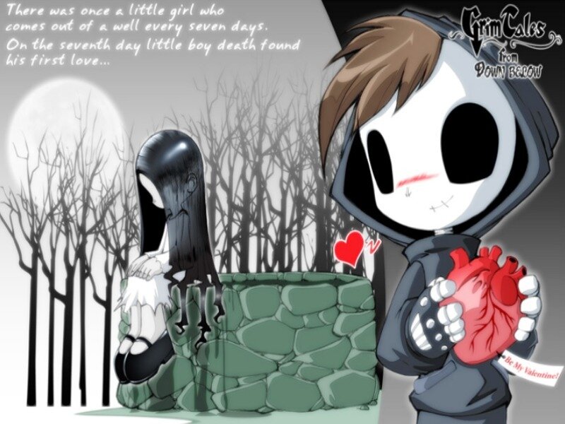Chibi Death Character — Black