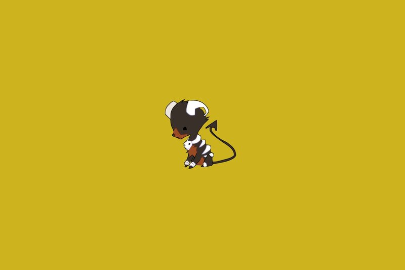 chibi demon creature