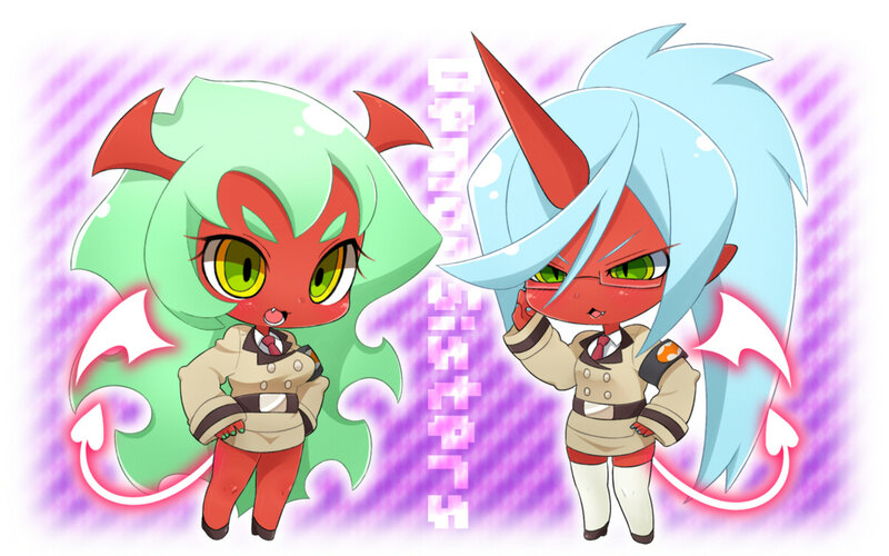 Chibi demon sisters