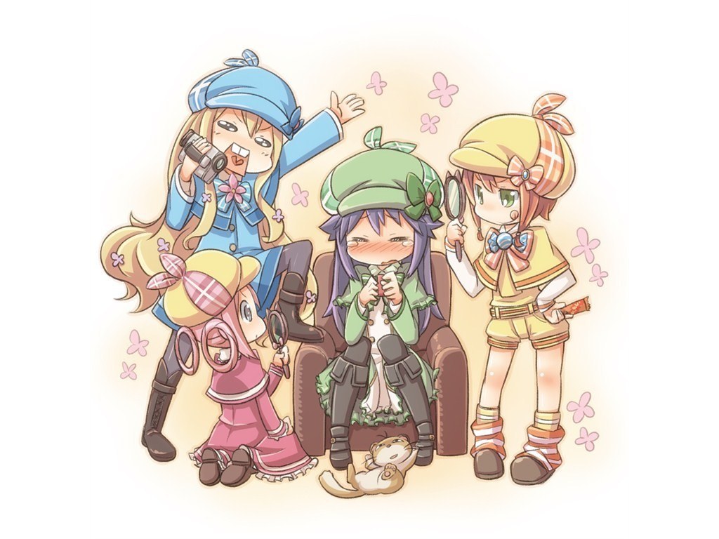 Chibi detective girls group