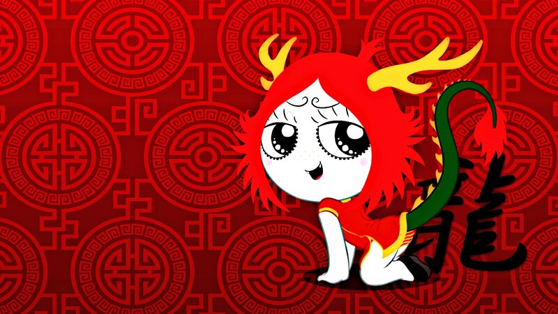 Chibi Dragon Character