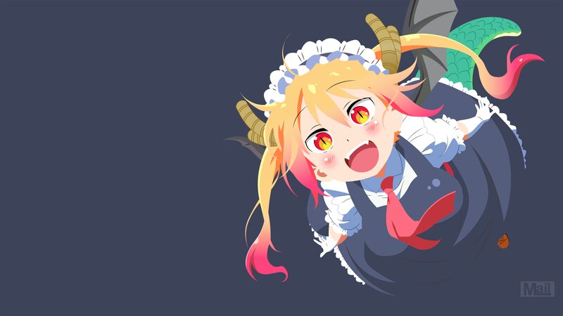 Chibi Dragon Girl — Blue