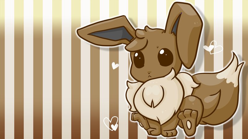 Chibi Eevee Character — Brown