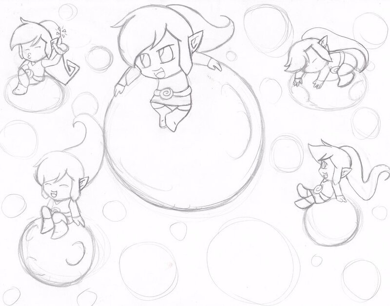Chibi Elf Character — Black