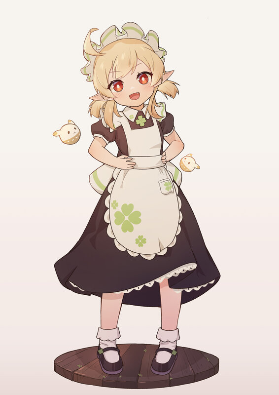 Chibi Elf Girl in Apron