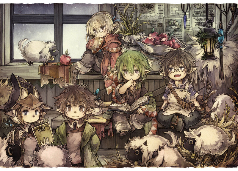 Chibi Elves in Room