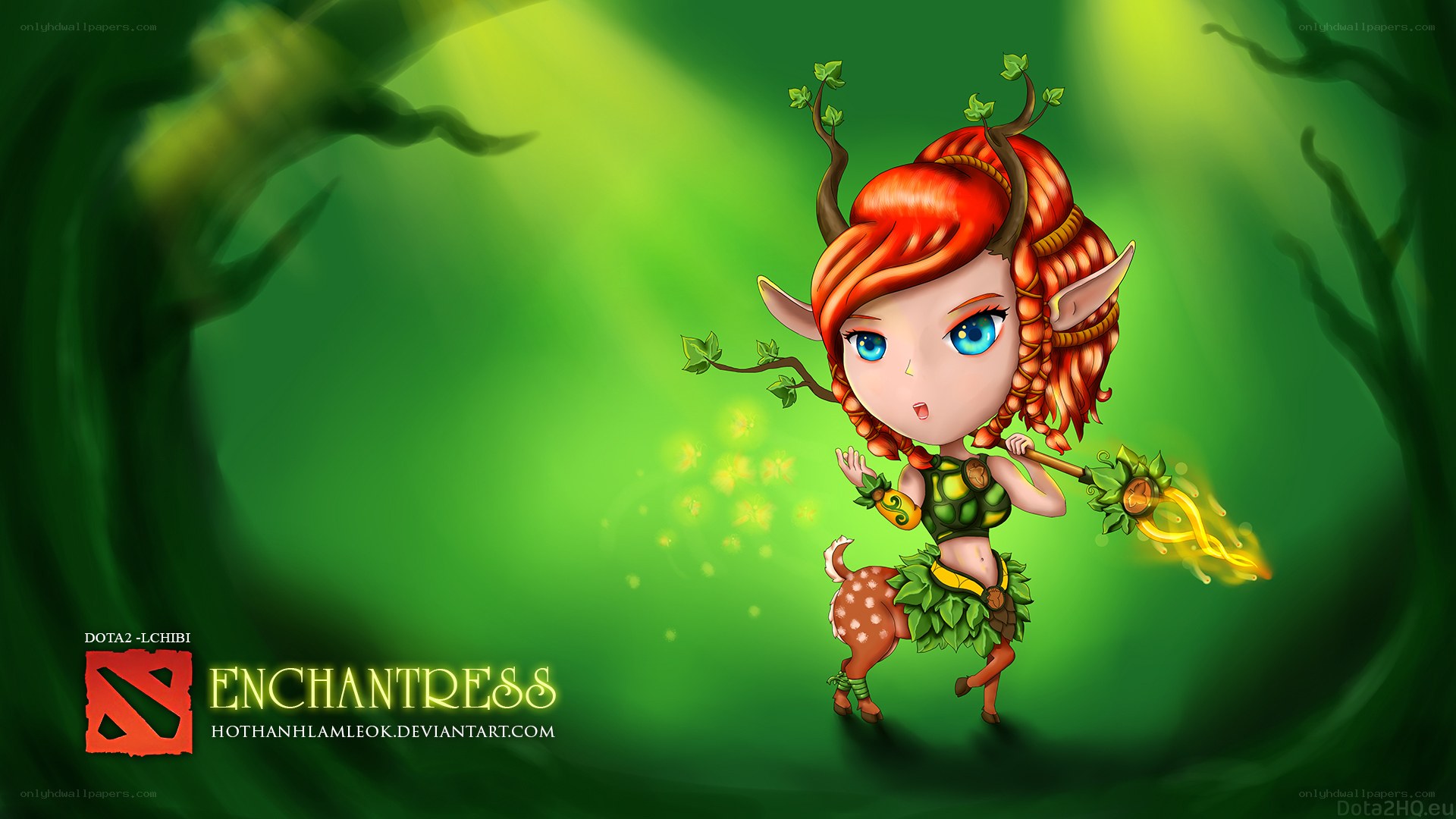Chibi Enchantress in forest