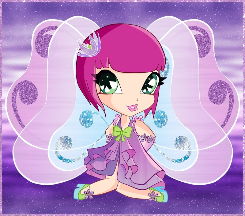 Chibi Fairy Character — Purple