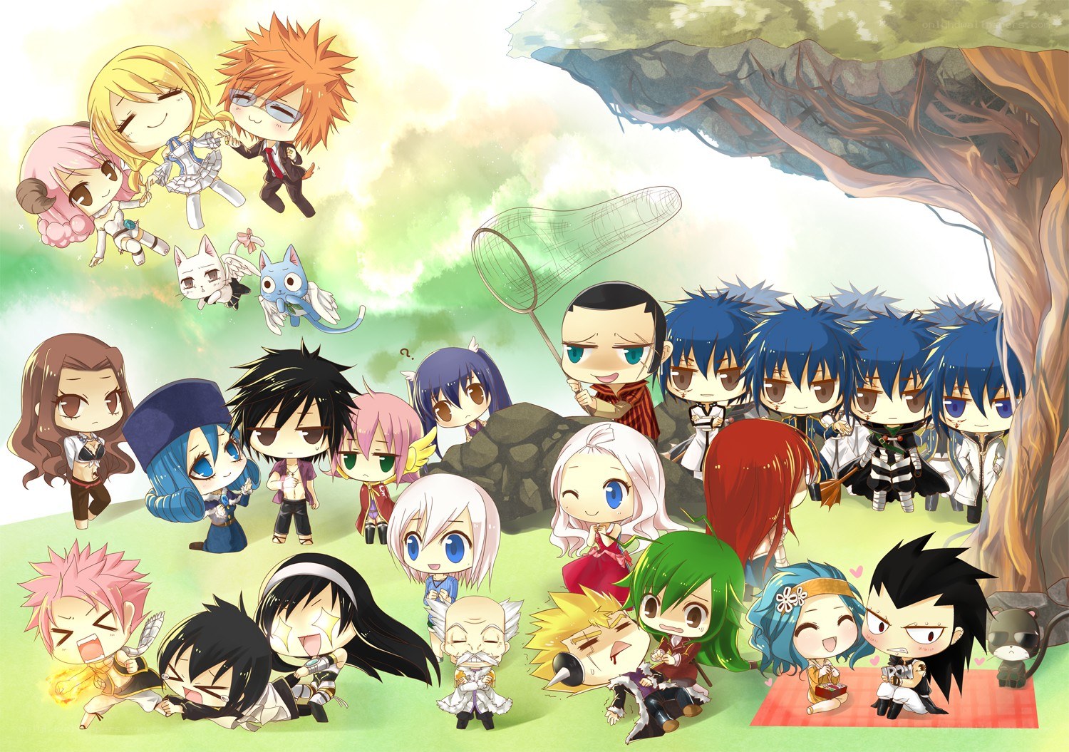 Chibi Fairy Tail characters