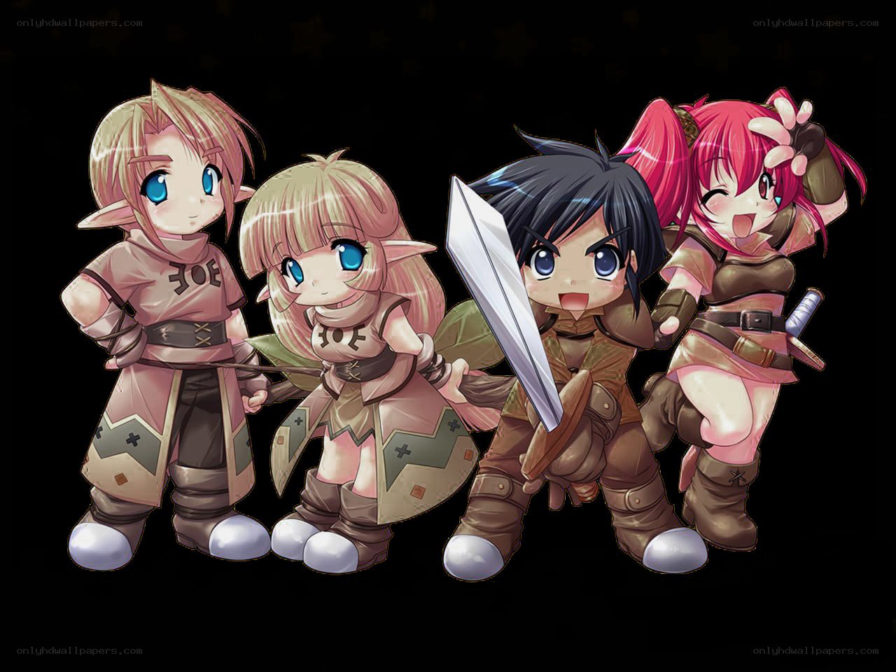 chibi fantasy adventurers