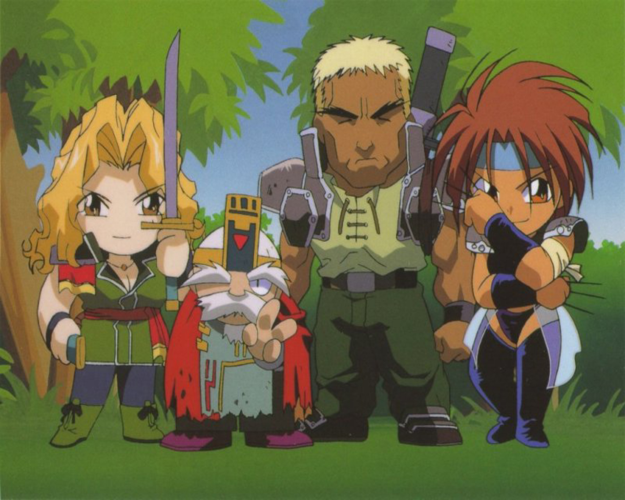 Chibi fantasy adventurers