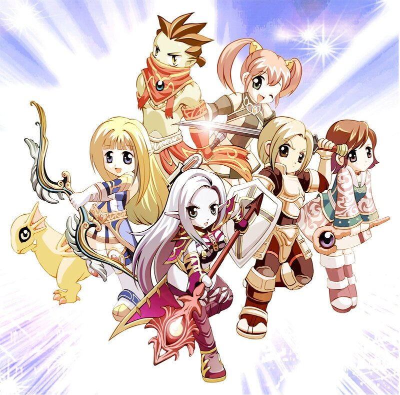 Chibi Fantasy Characters — White, Heroic