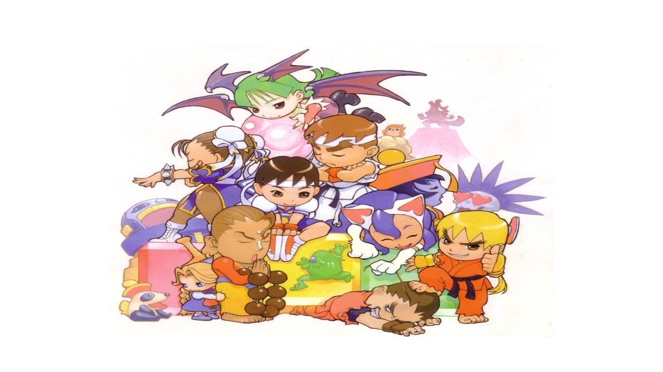 Chibi fighting game characters