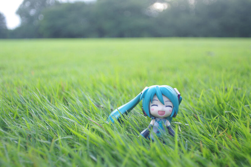 Chibi Figure in Grass