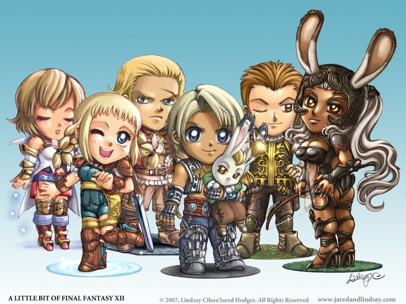 Chibi Final Fantasy XII characters