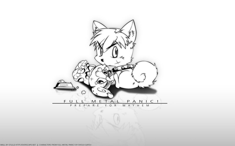 Chibi Fox Character — Black