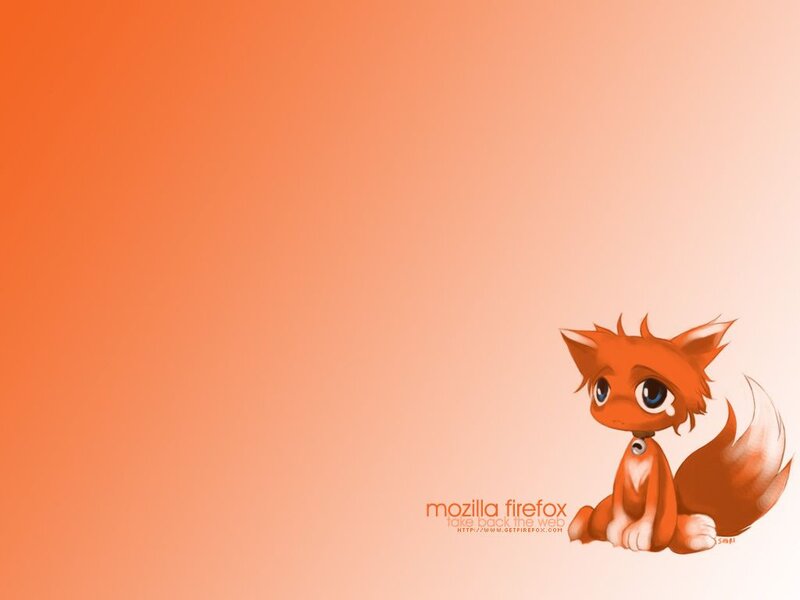 Chibi Fox Character — Orange