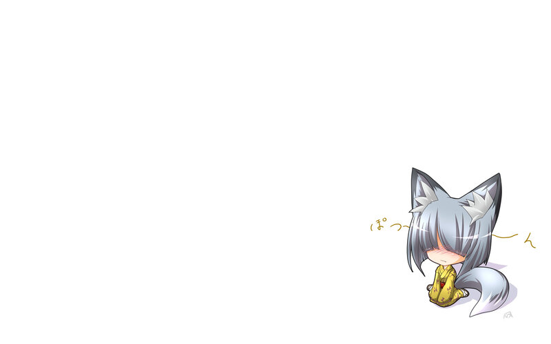 chibi fox character sitting