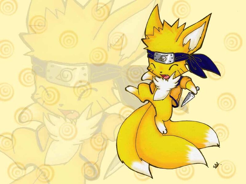 Chibi fox character with headband