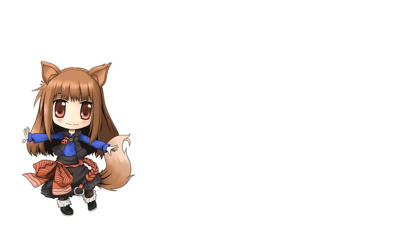 Chibi Fox Girl — Brown, Playful, Anime
