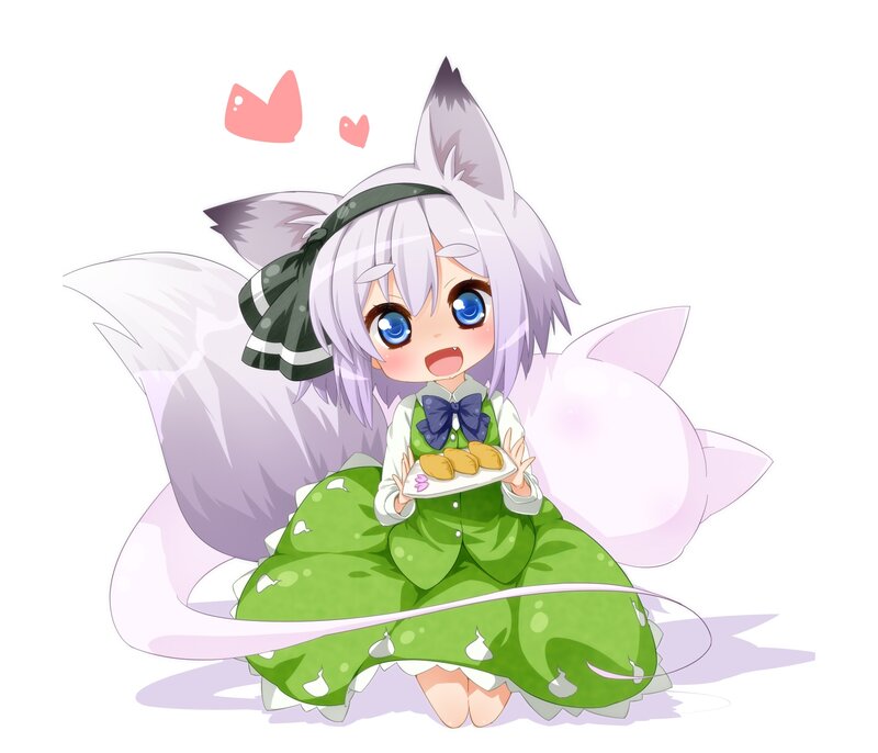 Chibi Fox Girl — Green