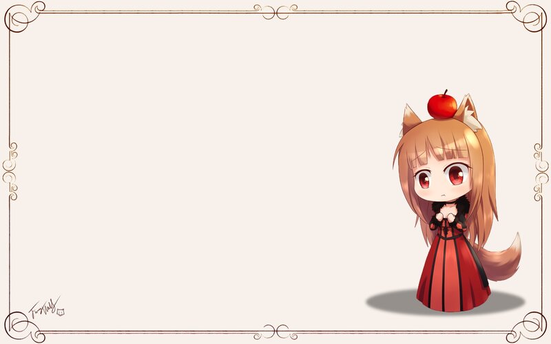 Chibi Fox Girl — Red