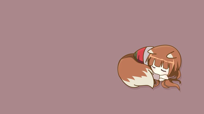 Chibi Fox Girl Sleeping