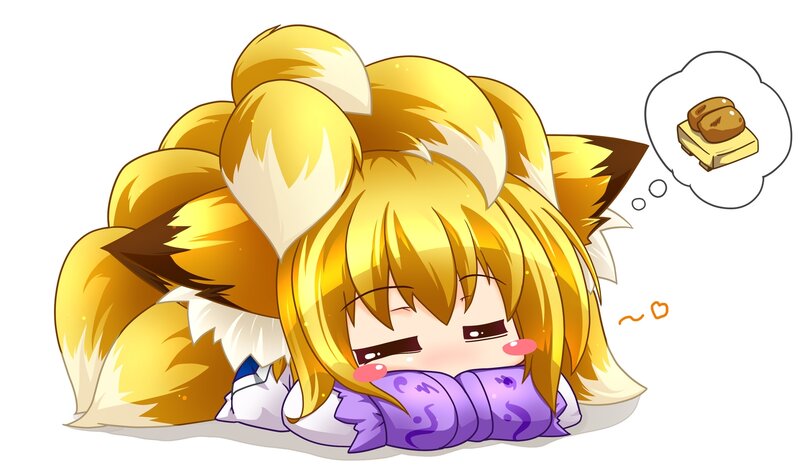 Chibi Fox Girl — Yellow