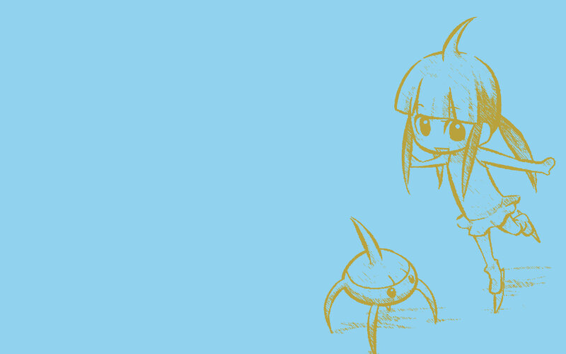 Chibi Girl and Robot