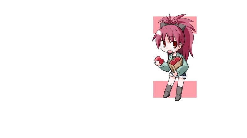 Chibi Girl Holding Apples