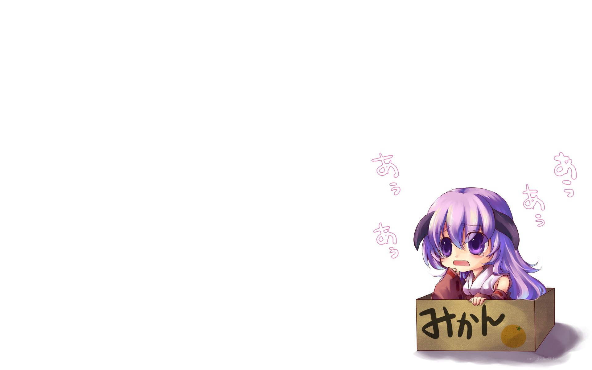 chibi girl in a box