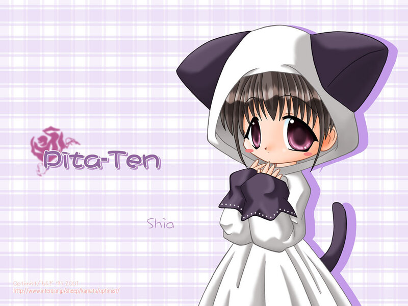 Chibi girl in cat costume