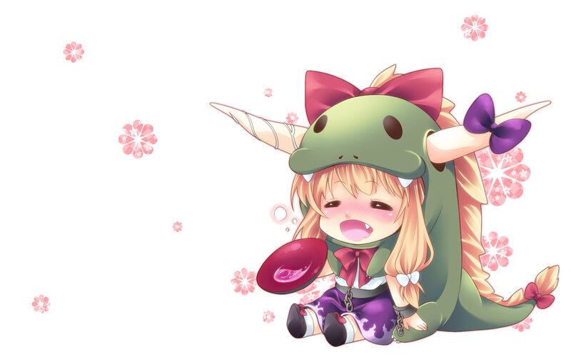 Chibi Girl in Dragon Costume