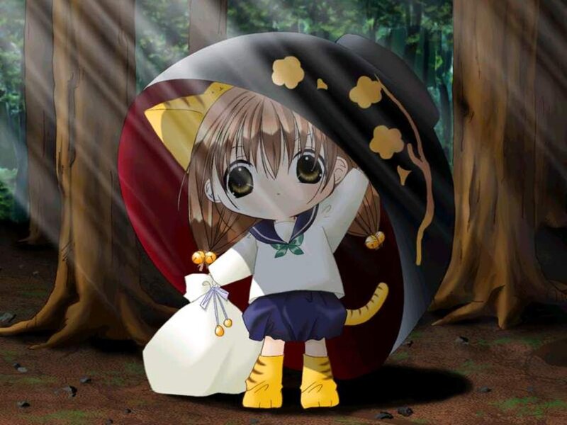 Chibi Girl in Forest