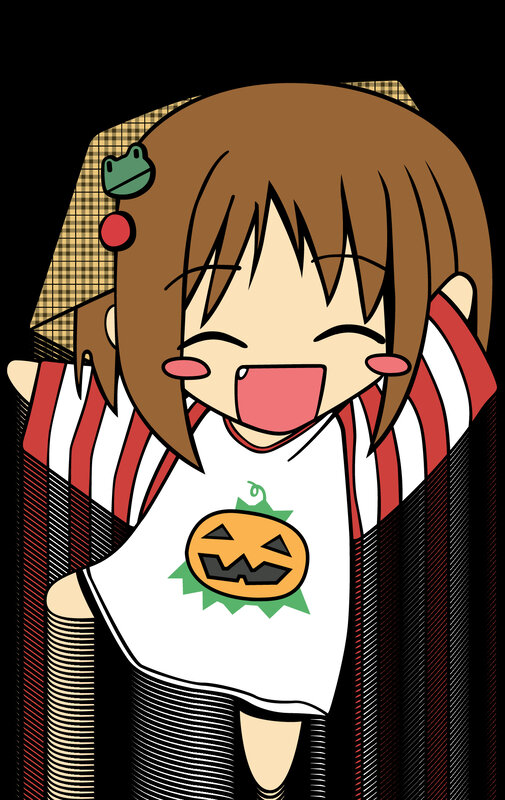 chibi girl in halloween costume