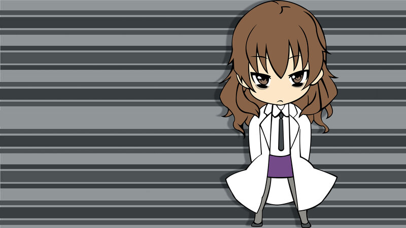 chibi girl in lab coat