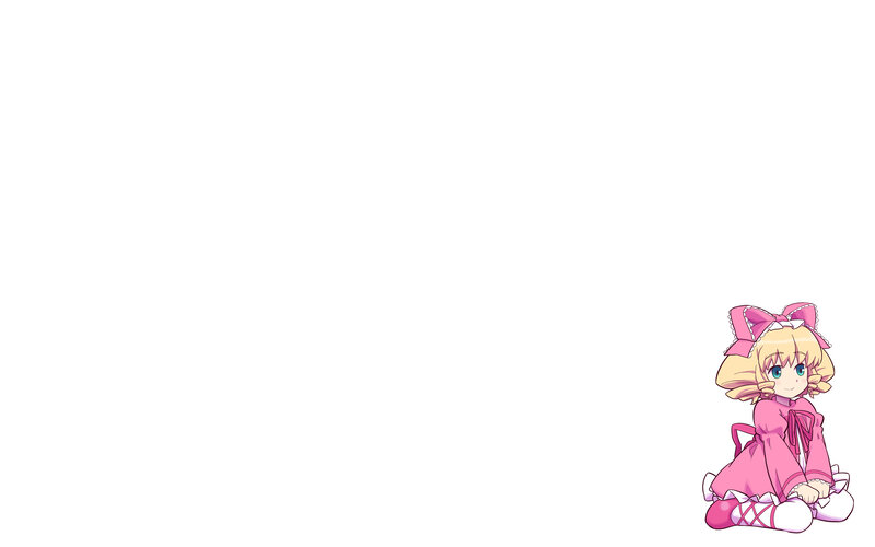 chibi girl in pink dress