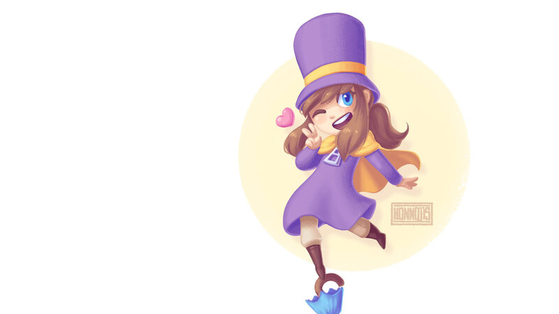 Chibi Girl in Purple Hat
