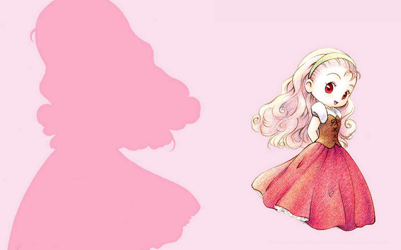 chibi girl in red dress