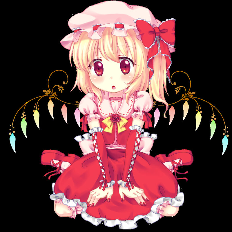 chibi girl in red dress