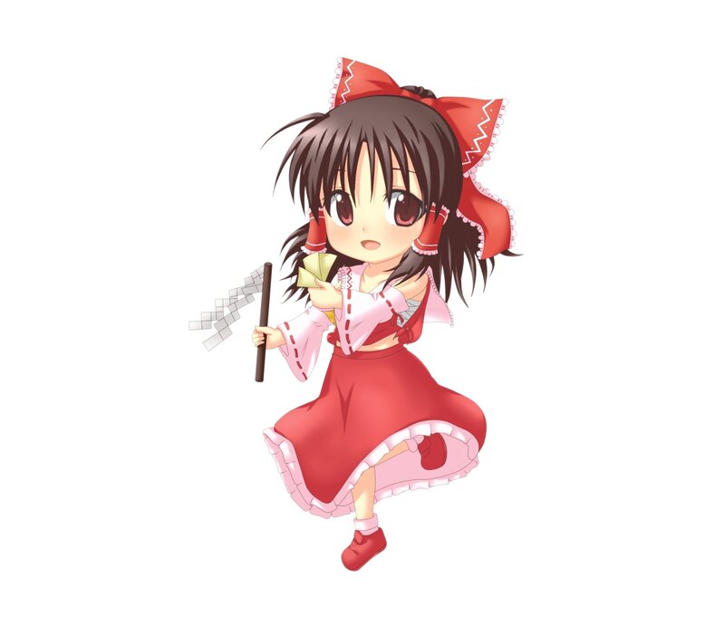 Chibi Girl in Red Dress — Playful