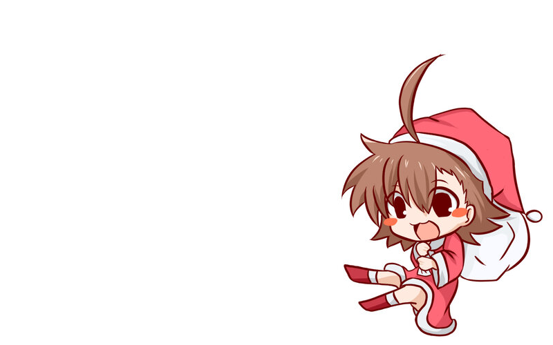 Chibi Girl in Santa Outfit