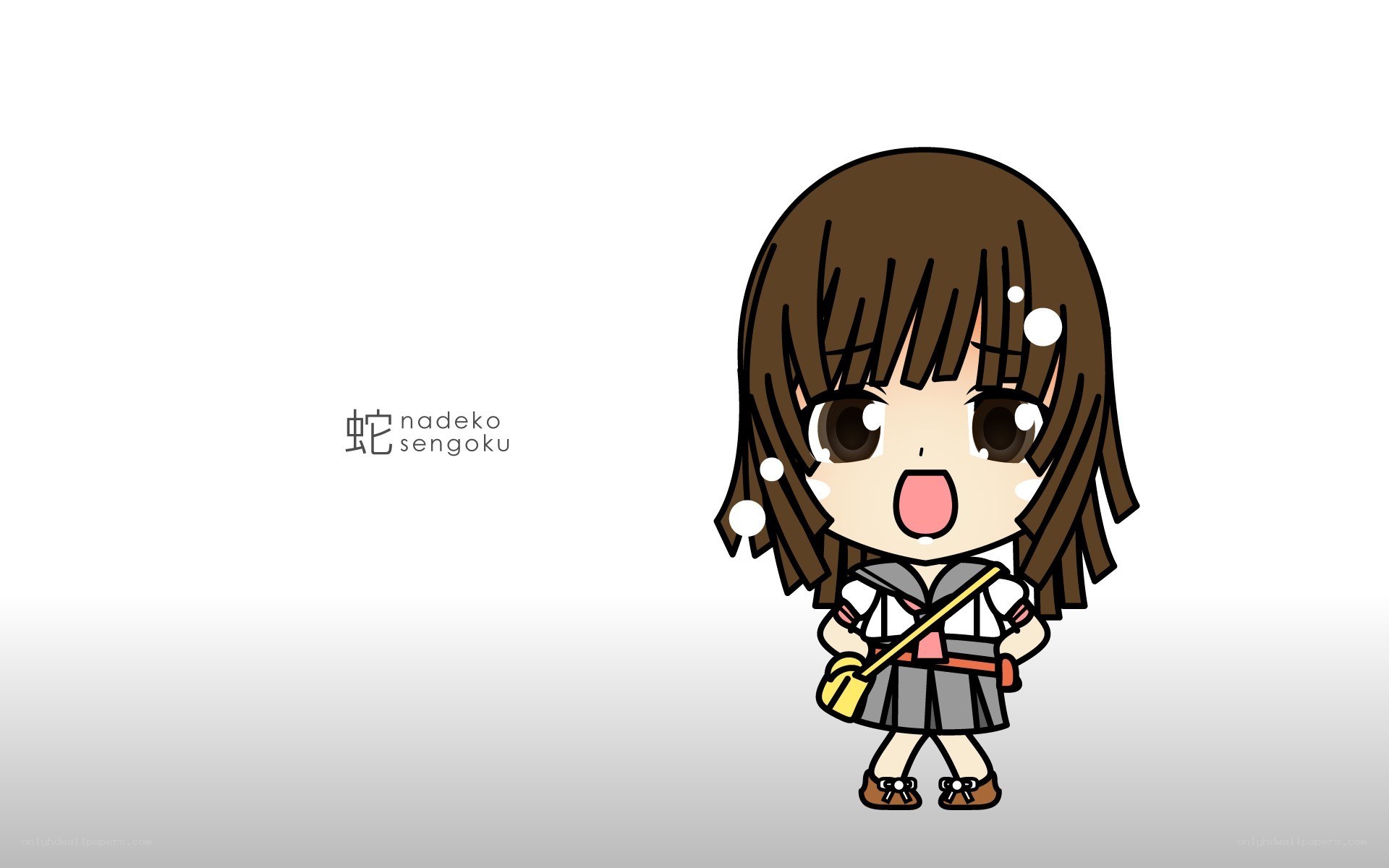 chibi girl in school uniform