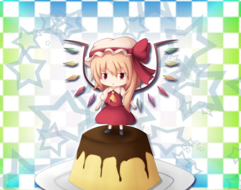 Chibi Girl on Cake — Red