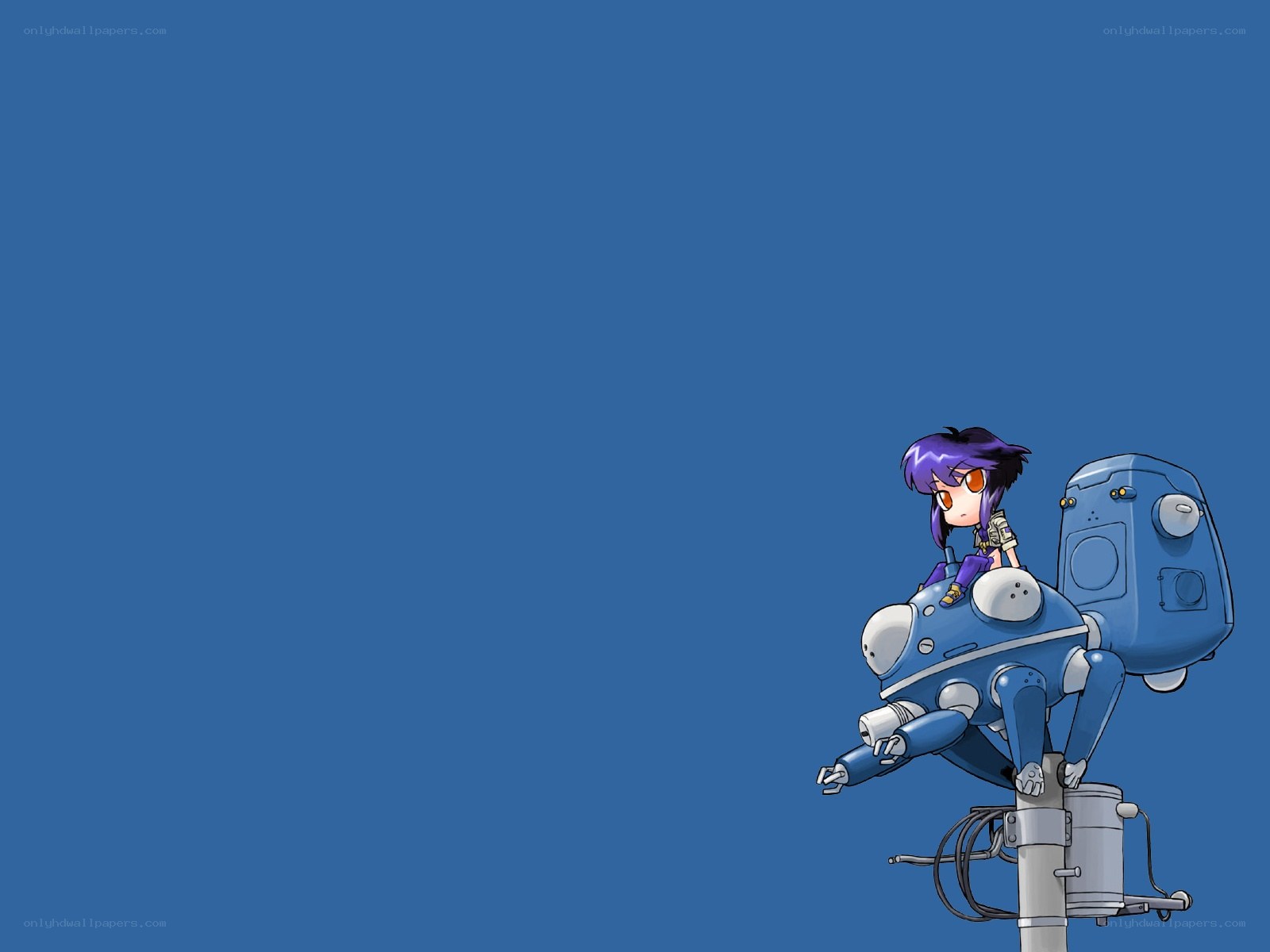 chibi girl on robot
