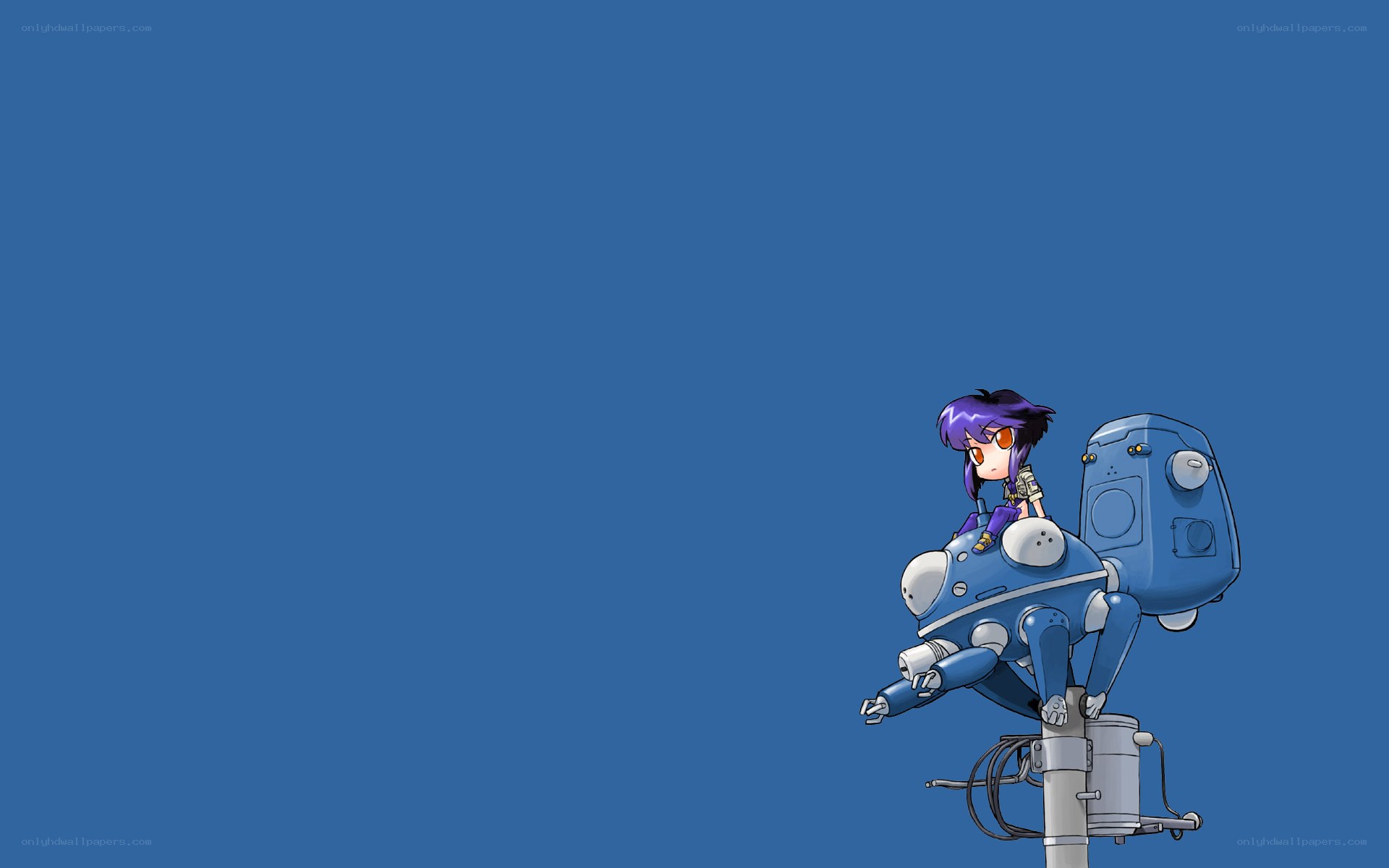 chibi girl on robot