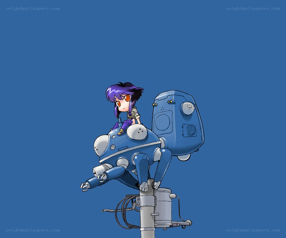 chibi girl on robot